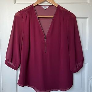 Naked Zebra Zip Blouse